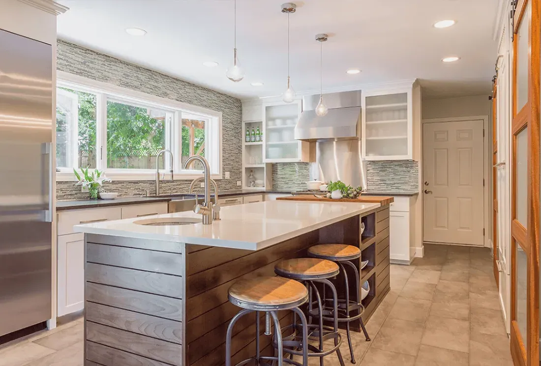 Quartz Kitchen Countertops in Costa Mesa by Kitchen Cabinets and Beyond